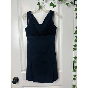 Athleta Women's Black V-Neck Swim Dress Size xS